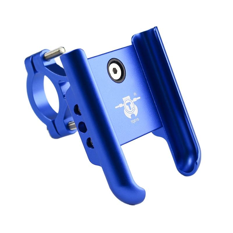 CNC Aluminium Alloy Motorcycle Mobile Phone Holder Motorbike Bike Phone Holders Manual clip чёрный