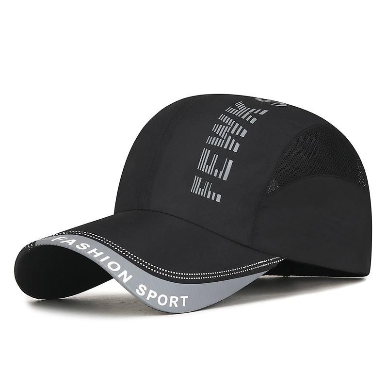 Spring Summer Spliced Mesh Sunscreen Quick-Drying Cap Men Breathable Travel Sunshade Baseball Cap