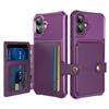 ZM03 For iPhone 16 Plus Case with Card Holder PU Leather+TPU Phone Back Cover