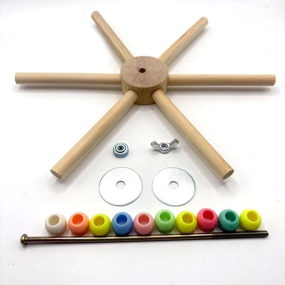 Large Size Rotating Bird Perch Toy Wood Hanging Bird Stand for Parrots Lovebirds