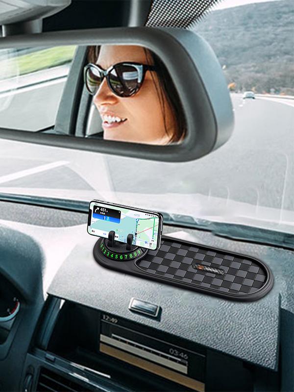 2 In 1 Dashboard Anti Slip Mat 360 Degree Rotation Dashboard Phone Holder Car Dashboard Anti Slip Mat Car Interior Accessories