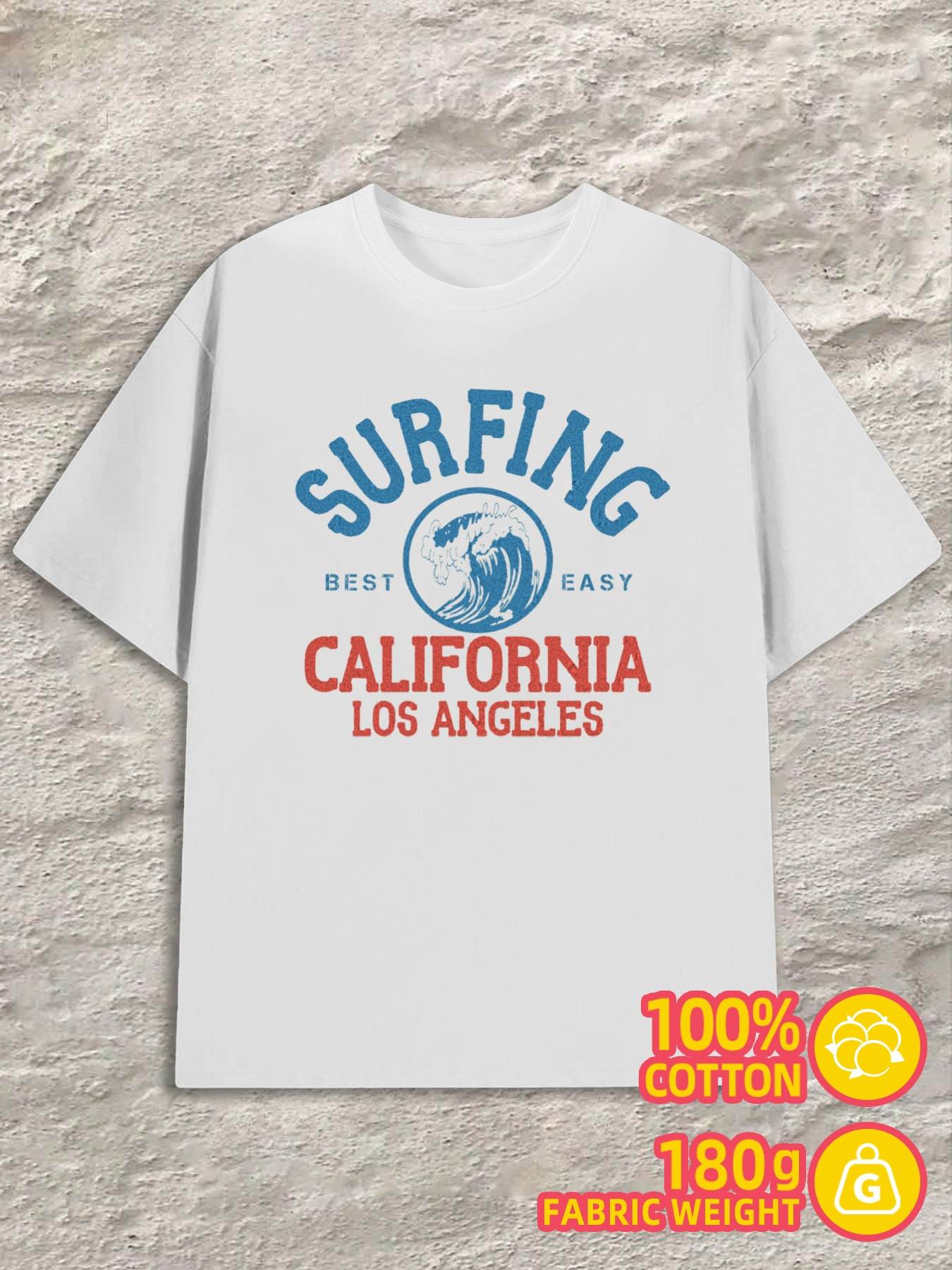 Product Y2K Surfing California Plain White 2XL