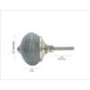 Ceramic Knobs World Door knobs for Drawers Vintage Handmade Blue Mandala Cabinet Handle for Kitchen Wardrobe Furniture (Grey, Pack of 25)