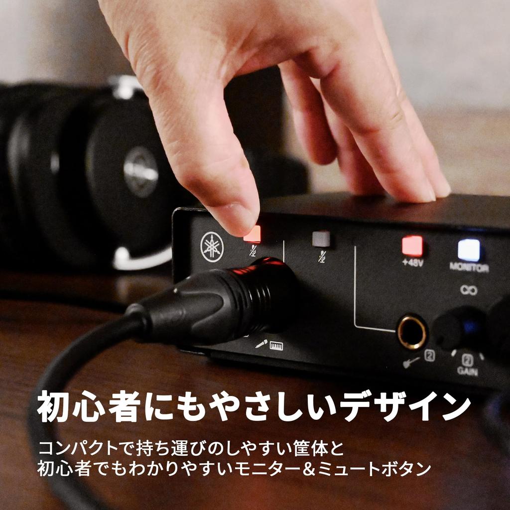 Yamaha UR12MK3 B USB Audio Loopback for Music and Black 2.0 Interface, 24-bit/192kHz, 2-in/2-out, Function, Production, Recording, Streaming,