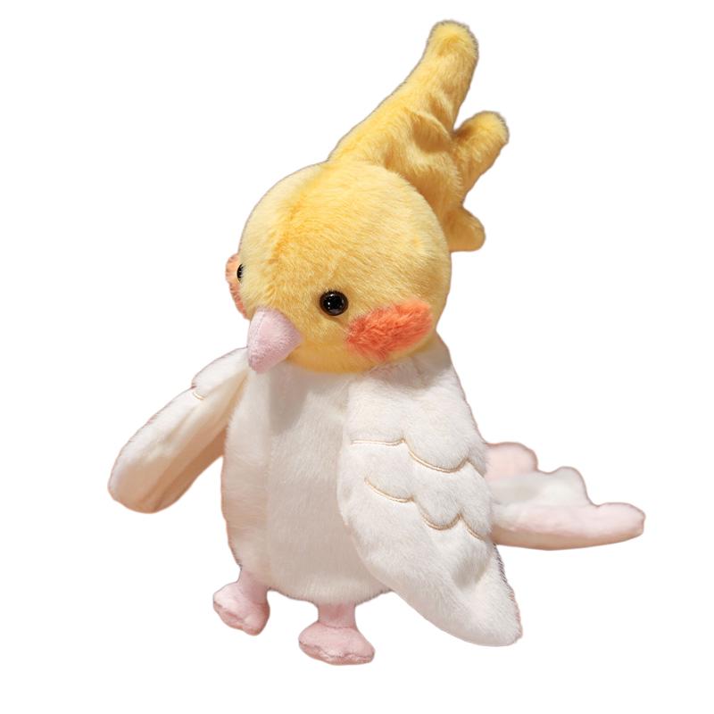 25cm Parrot Bird Doll Hand Puppet Plushie Stuffed Cartoon Animal Interactive Tell Story Education Prop Comforting Gift