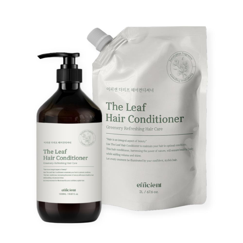 Large Rinse Conditioner Refill Set 2L+1000ml Hotel & Pension Amenities The Leaf Efficiency