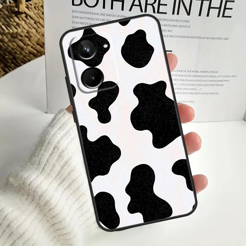 Cow Print For Realme C75 C55 C71 C53 C67 C61 C33 C63 C51 C65 15 GT7 Pro 10 11 12 13 14 Pro Plus Case