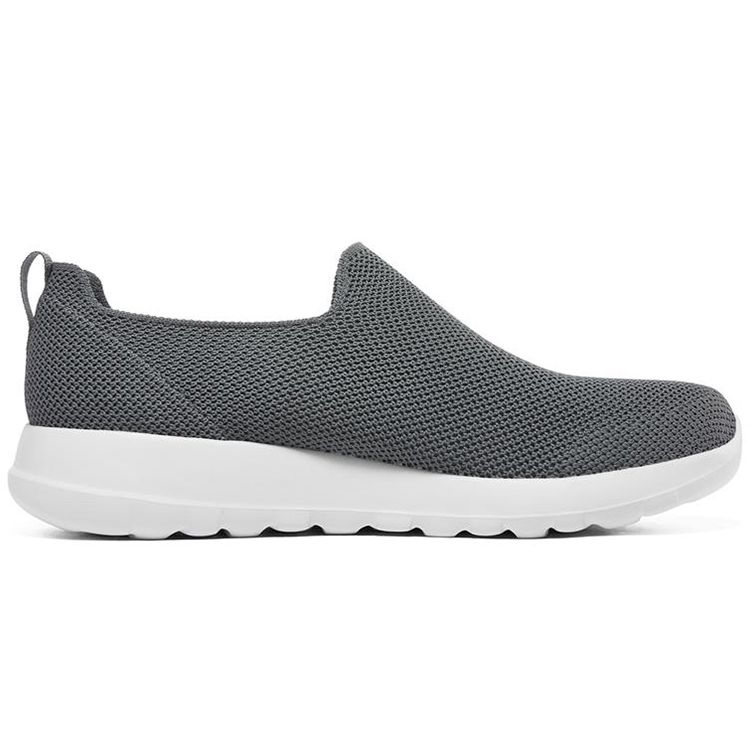 Skechers Go Walk Max Fabric Synthetic Leather Slip-On Low-Top Casual Shoes Men Sneakers Charcoal 216170-CHAR