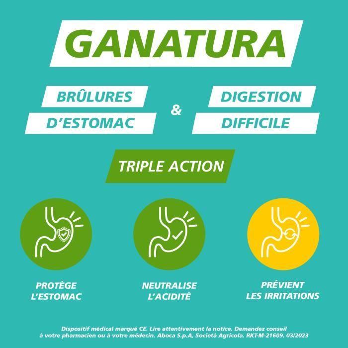 GANatura 100% Naturel Brûlures D#039;estomac Et Digestion Difficile - 14 Sachets