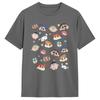School Friends Crayon Shin Chan T-Shirt Summer Y2K Retro T Shirts 100 Cotton Tshirt For Mens Short Sleeves Clothing