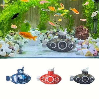 1ks Miniaturní ponorka Dekorace akvária, ozdoby ponorky do akvária, pryskyřičná dekorace malého akvária, umělá ponorka do akvária