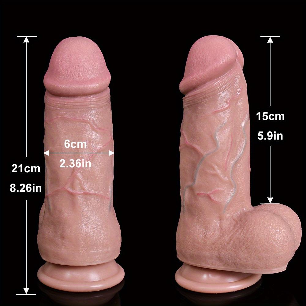 Realistic Silicone Massager with Strong Suction Cup, Manual Design, Body-Safe Material, Easy to Clean, No Battery Required