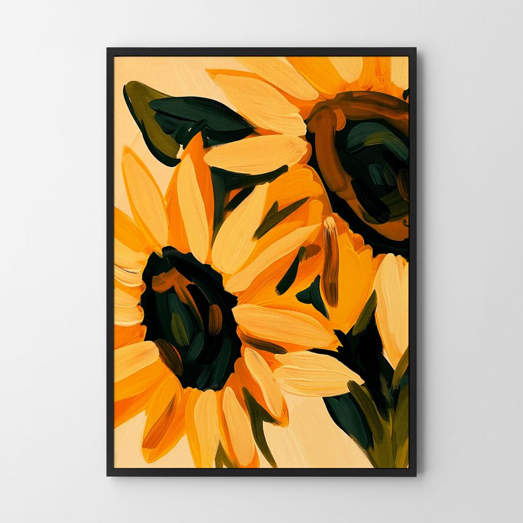 Poster Yellow Flowers Sunflowers