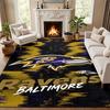 Baltimore Ravens Teppich Fußmatte für Wohnzimmer oder Schlafzimmer Schutzmatte unter dem Stuhl Bürodeko Weihnachtsgeschenk Geburtstagsgeschenk