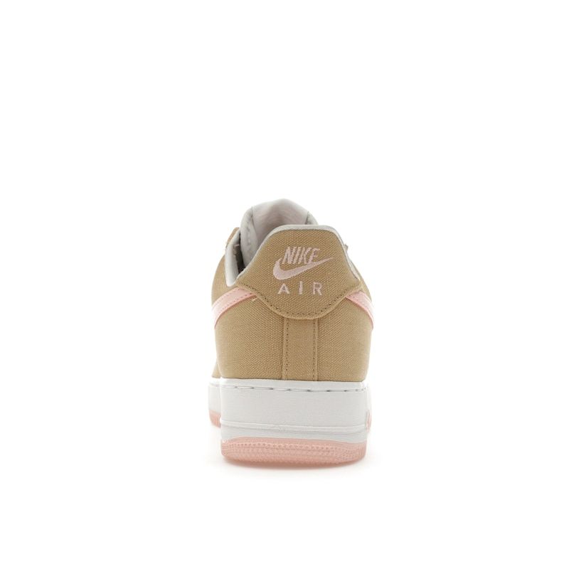 Nike Air Force 1 Low Linen Canvas Men Sneakers Tan Atmosphere HV2021-200