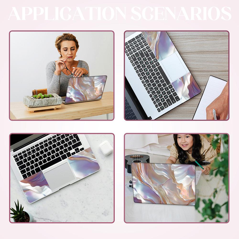 PVC Sticker for Laptop Mixed Shapes 90~270x120~380mm 3pcs/set