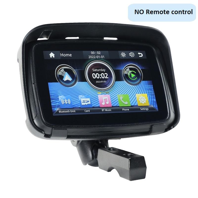 

Carplay Мотоцикл GPS Навигация С Пультом Дистанционного Управления Портативный Экран IPX7 Водонепроницаемый Монитор Для Беспроводной Carplay Android Auto