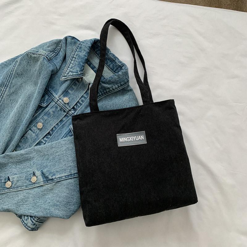 Trendy Canvas Tote Bag For Women 2023 Fashionable And Simple Large Capacity Shoulder Bag