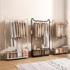 Light Luxury Floor-to-ceiling Hanger Removable Coat Rack New Clothes Rack  Indoor Use