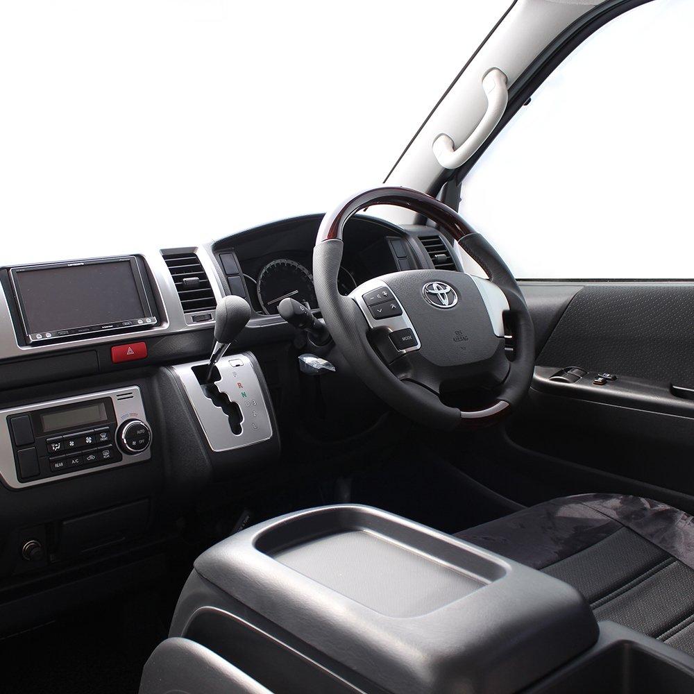 REAL Steering Wheel Series 4th Regius Ace Series 4th Gun Same Diameter as Brown [Hiace (200 Generation) / (200 Generation)] Grip, OEM, Wood,
