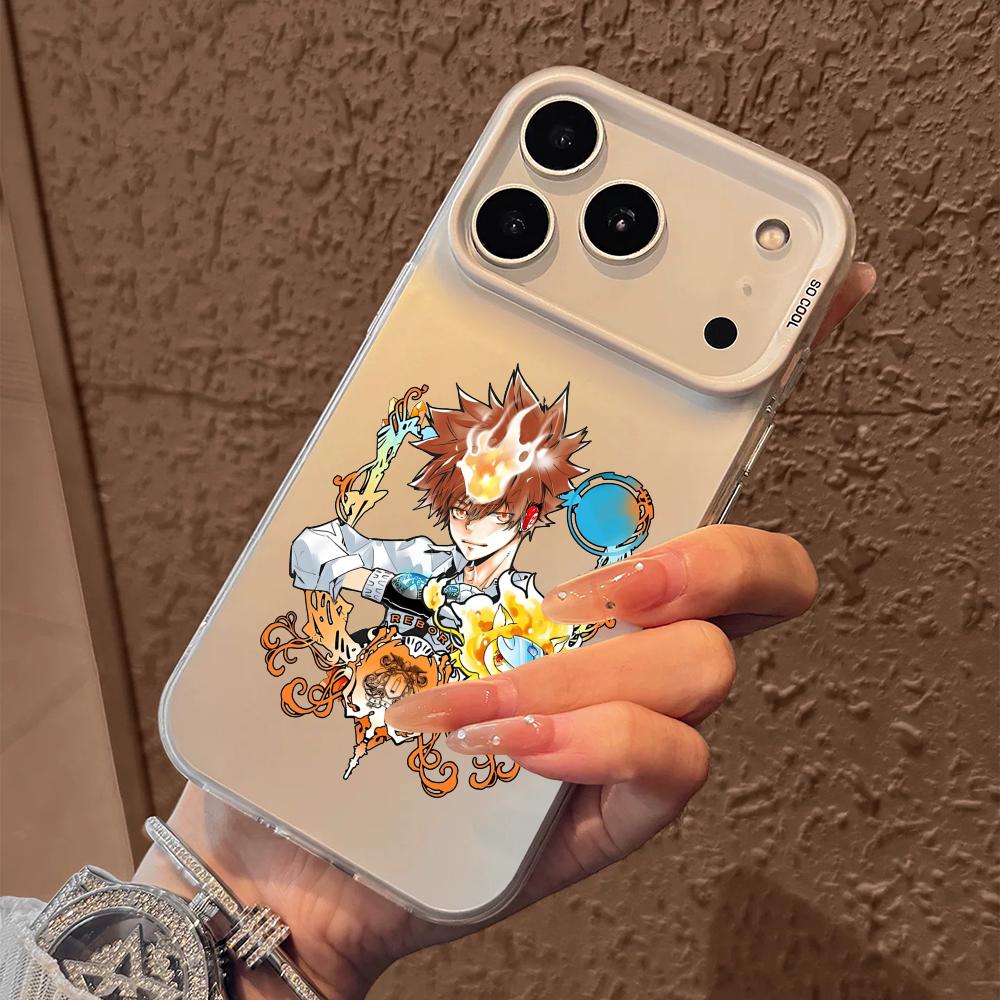 Coole Reborn Anime Handyhülle Für iPhone 17 16 15 14 13 12 11 Pro Max Air Matt Laser Aurora Stoßfest Funda
