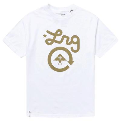 Lifted Research Group Herren LRG Cycle Logo Weiß & Salbei Hemd NWT Klein