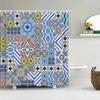 Bohemian 3d Bathroom Curtains Indian Boho Shower Curtains Waterproof Fabric With 12 Hooks Home Decor Washable Bath Screen