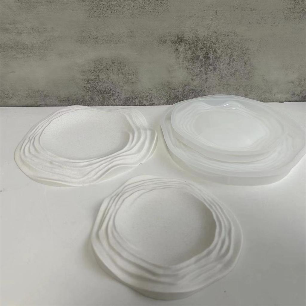 Irregular Tray Silicone Mold DIY Handmade Epoxy Resin Craft Casting Tool Storage Plate Coaster Molds Home Decorations