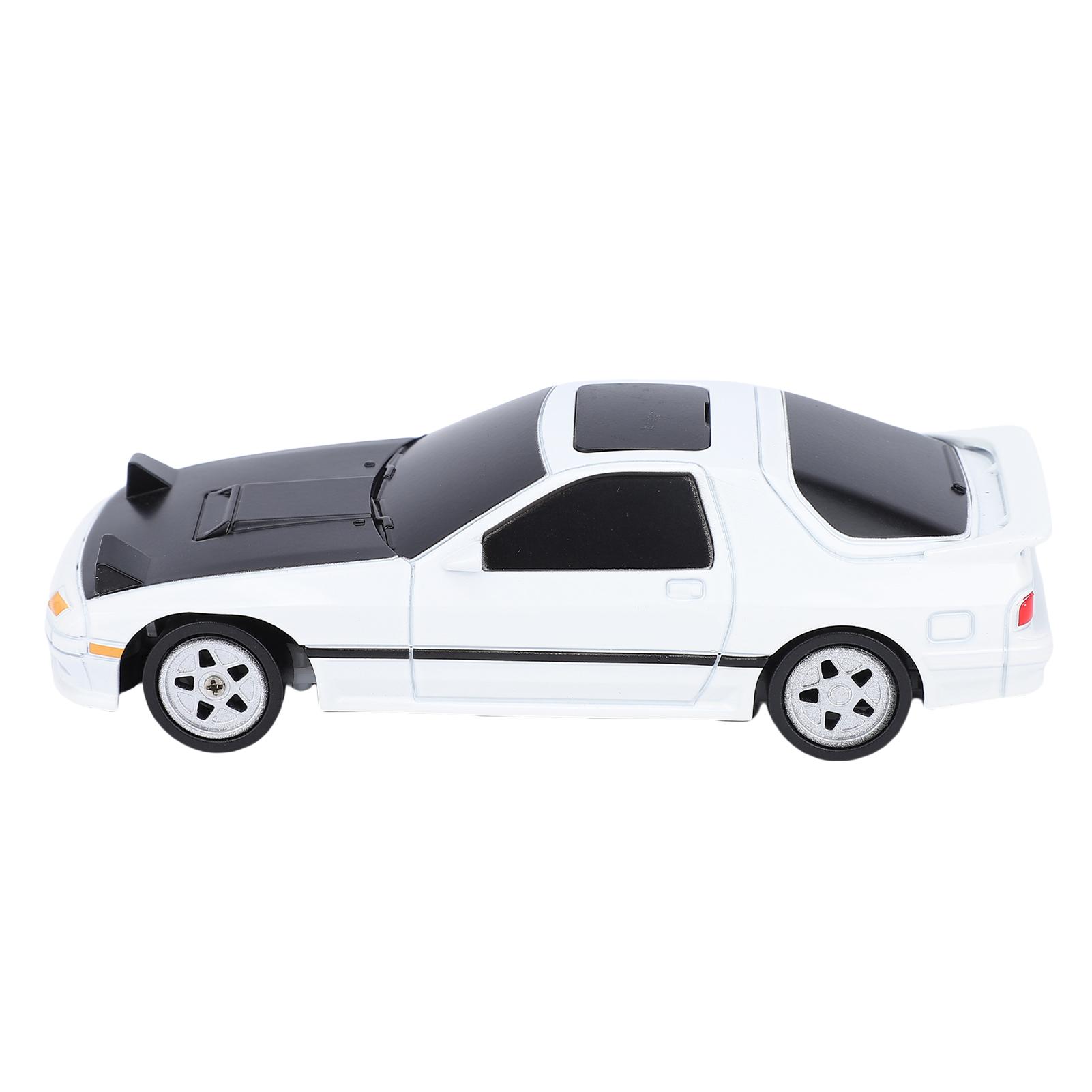 RC Drift Car, 2.4G 4  Remote Control Race Car Toy with Interchangeable Tires, LED Lights, Full Proportional Control for Indoor Outdoor Drifting