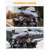 PBYMT Side Wings Air Deflectors, Fairing Side Wing Windshield, Black Adjustable Wind Deflectors Compatible For 2014-2024 Harley Electra Glide Street