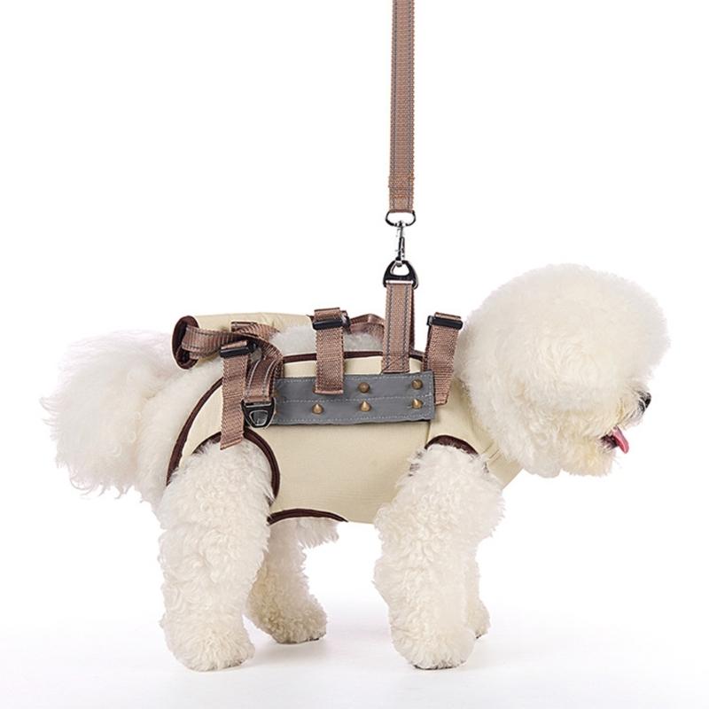 

Multifunctional Pet Harness Featuring Clip and Top Handle for Daily Walks Training Small Medium Dogs High Quality Durable Polyester абрикосовий