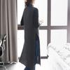 2026 Early Autumn Women's Mid-Length High Neck Knit Pullover Sweater Vest Dress