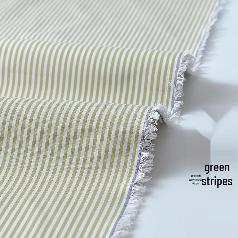 Thickened Polyester-Cotton Plaid Striped Sofa and Curtain Fabric