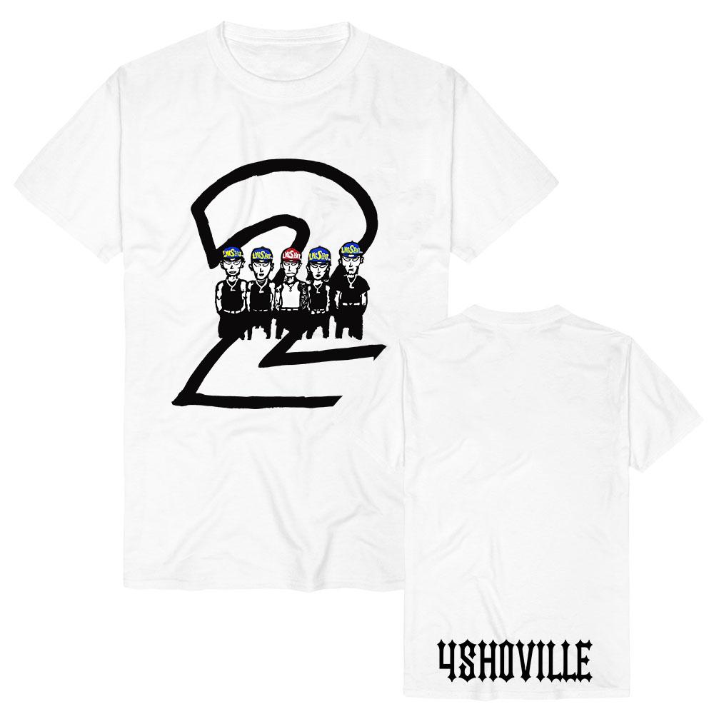 LNGSHOTT 4SHOBOIZ Vol. 2 4SHOVILLE Tee Korean Band Design Print T-shirt Short Sleeve Cotton Women Men Tshirts Summer Unisex Top