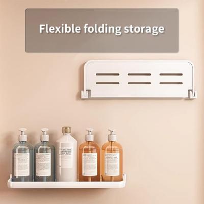 Lightweight Collapsible Aluminum Shelf Wall Mount Space Saving Ventilated Base Rust Proof Campers Shelves for Storage