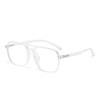 Stylish Anti-Blue Light Glasses: Women's Simple Korean TR90 Double Bridge with Myopia Prescription