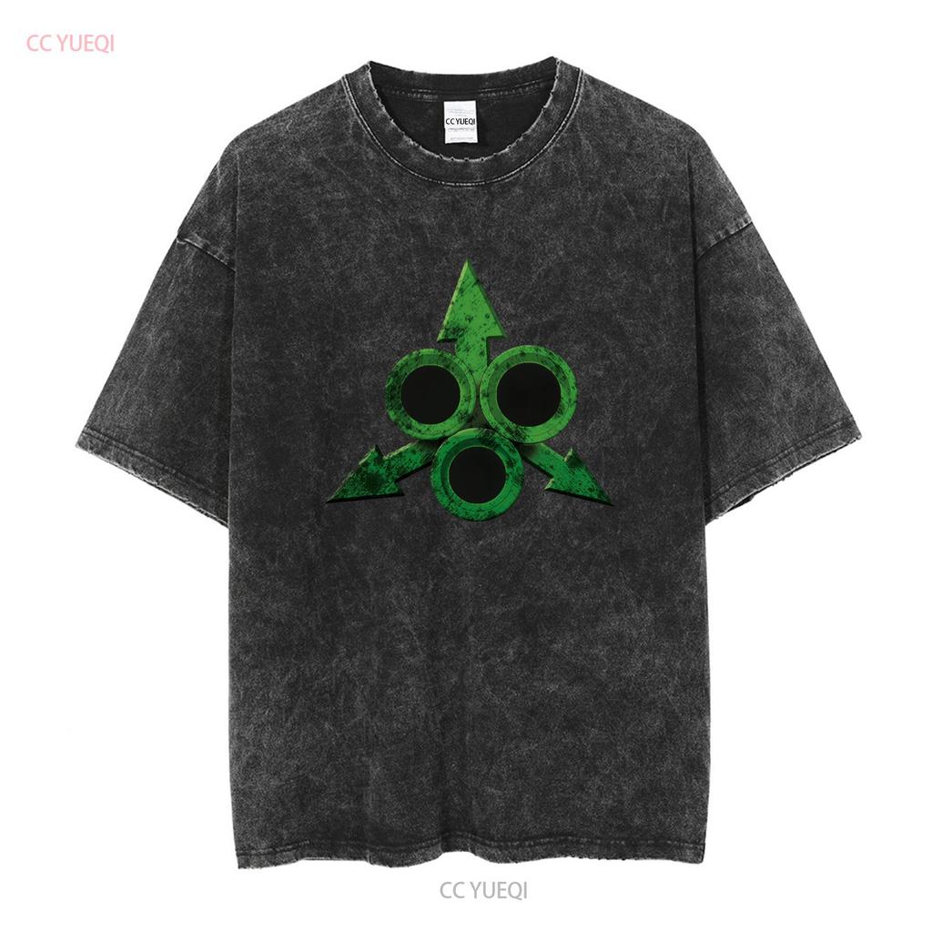 Nurgle Symbol Classic Logo T Shirt Funny Mens Vintage Washed Homme Soft Streetwear Slightly Stretched Graphic Versatile Unisex