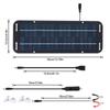 Foldable Sun Power Pack Strong Waterproof Monocrystalline Solar Charging System Ideal For Backpacking Trip Travel