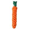 Carrot Dog Rope Toy Interactive Cotton Rope Dog Chew Toy for Aggressive Chewers Puppy Teeth Cleaning Toy for Small Medium Dogs