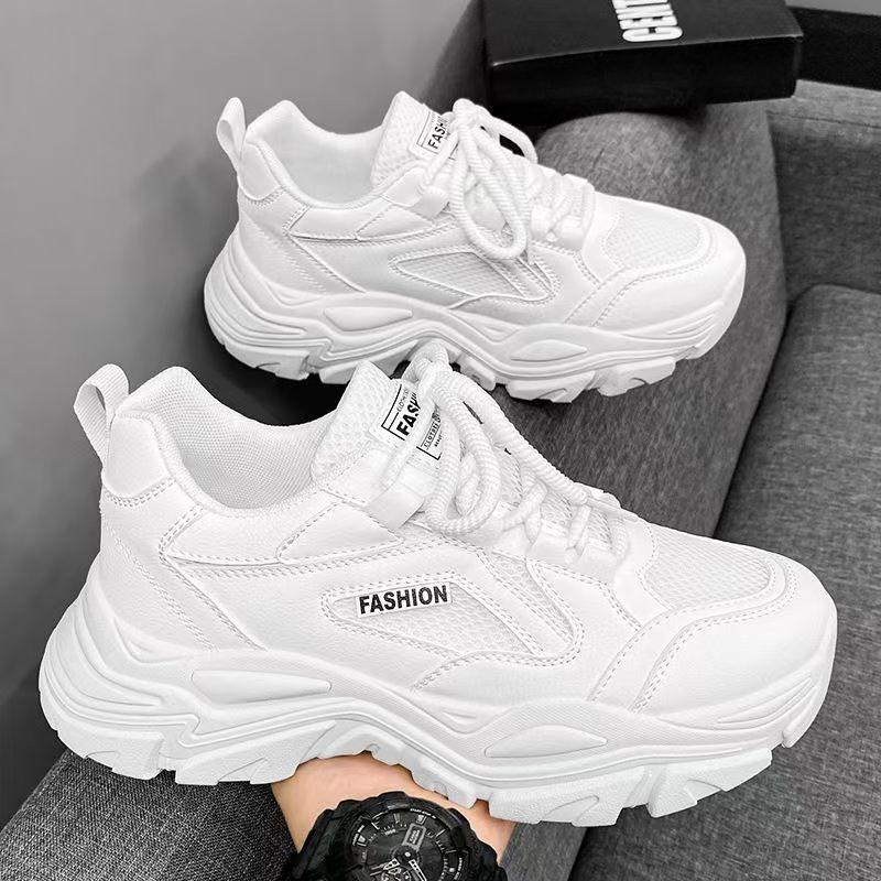 Mesh Upper Breathable Thick Platform Sports Shoes for Men Low Price on Clearance High Quality Trend 2025 Wide Man Casual Sneaker