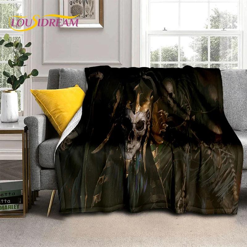 Diablo 3D Retro Game Gamer Zachte Flanellen Deken voor Bedden Slaapkamer Bank Picknick, Plaid Deken voor Afdekking Buiten Vrije Tijd Dutje Cadeau