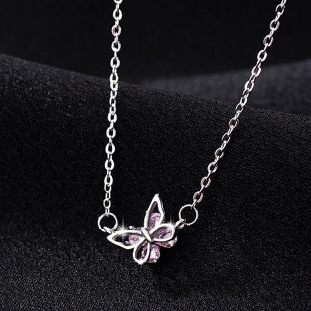 Women's Accessories Luxury Stone Butterfly Necklace 2 Colors
