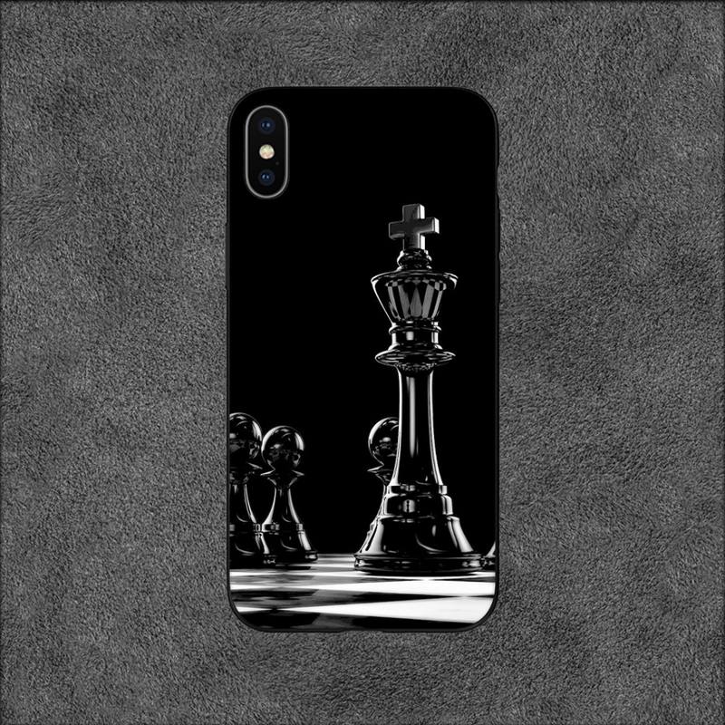 Pouzdro na telefon Chess Board Pieces pro iPhone 11 12 Mini 13 14 Pro XS Max X 8 7 6s Plus SE XR Shell