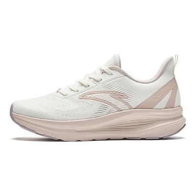 Cómodas Zapatillas Casuales de Running de Caña Baja Duraderas Antideslizantes con Absorción de Impactos Mujer Zapatilla Deportiva Blanco Rosa 122435505R-4