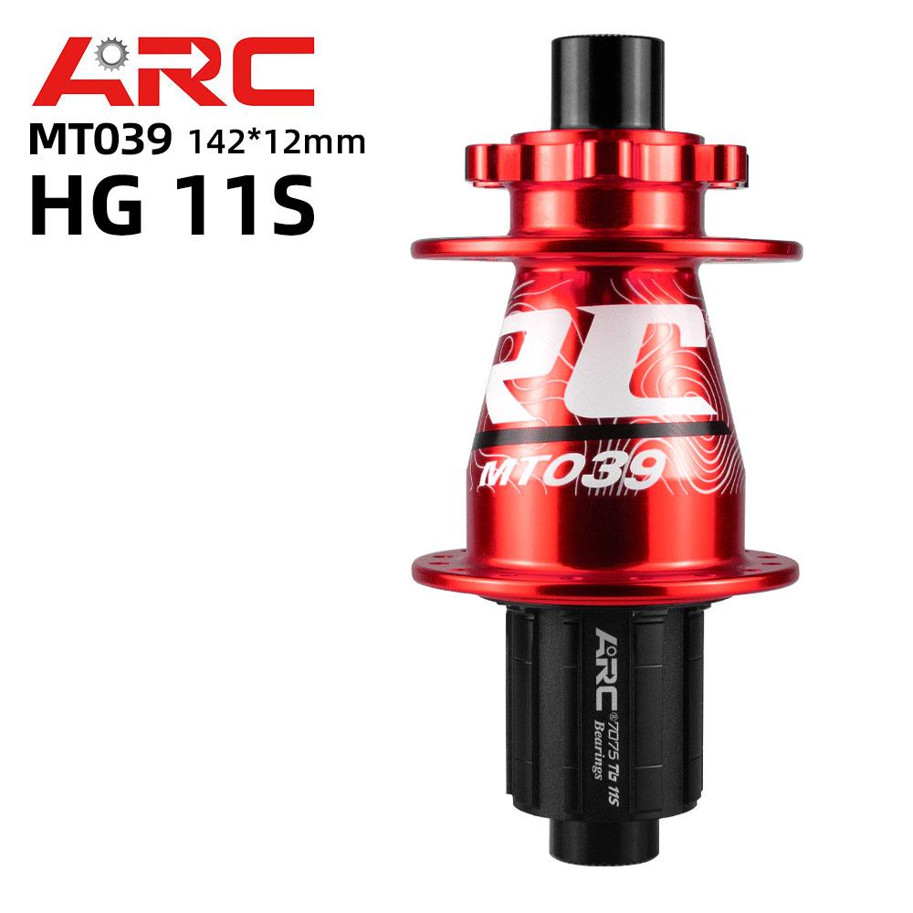 ARC MT039 Front Rear Bicycle Hub MTB Mountain Bike Hub 32H 6 Bolts Disc 135mm 142mm HG 8-11 XD MS 12 Speed 4 Bearing ARC Cube