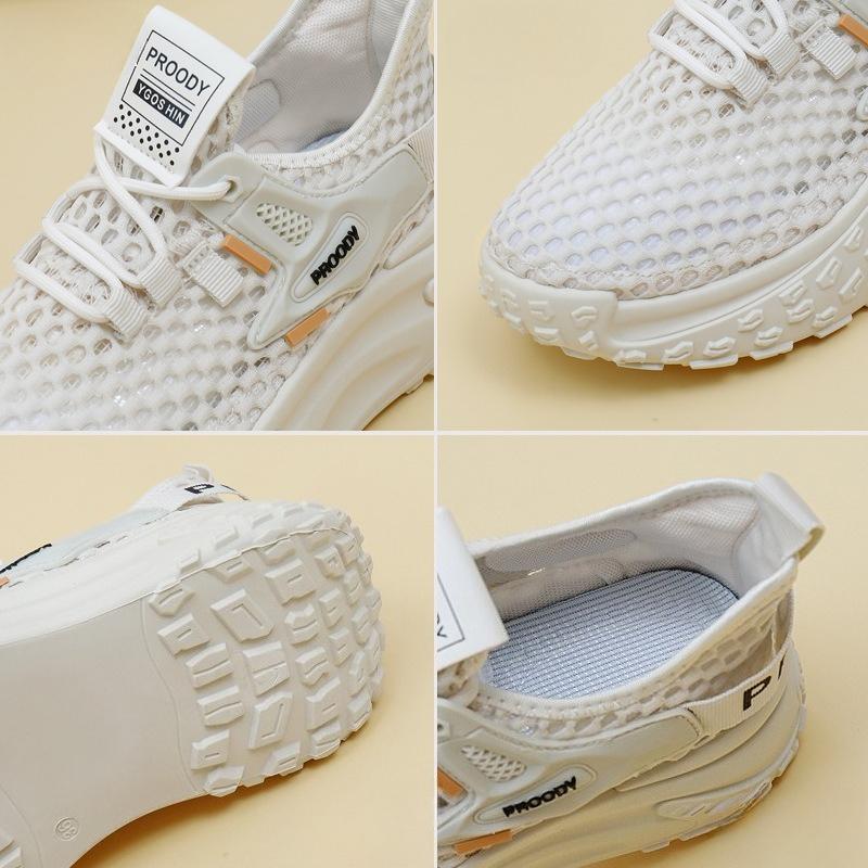 Fashion 2025 Summer New Korean Version Breathable Fly-woven Women's Shoes, Student Running Sports Shoes Casual Shoes YDY423