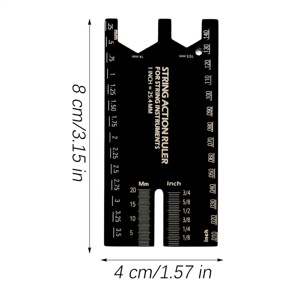 Guitar Action Gauge Fret Leveling Guide String Height Maintenance Fretboard Leveling Ruler For Players Luthiers Bass Enthusiasts