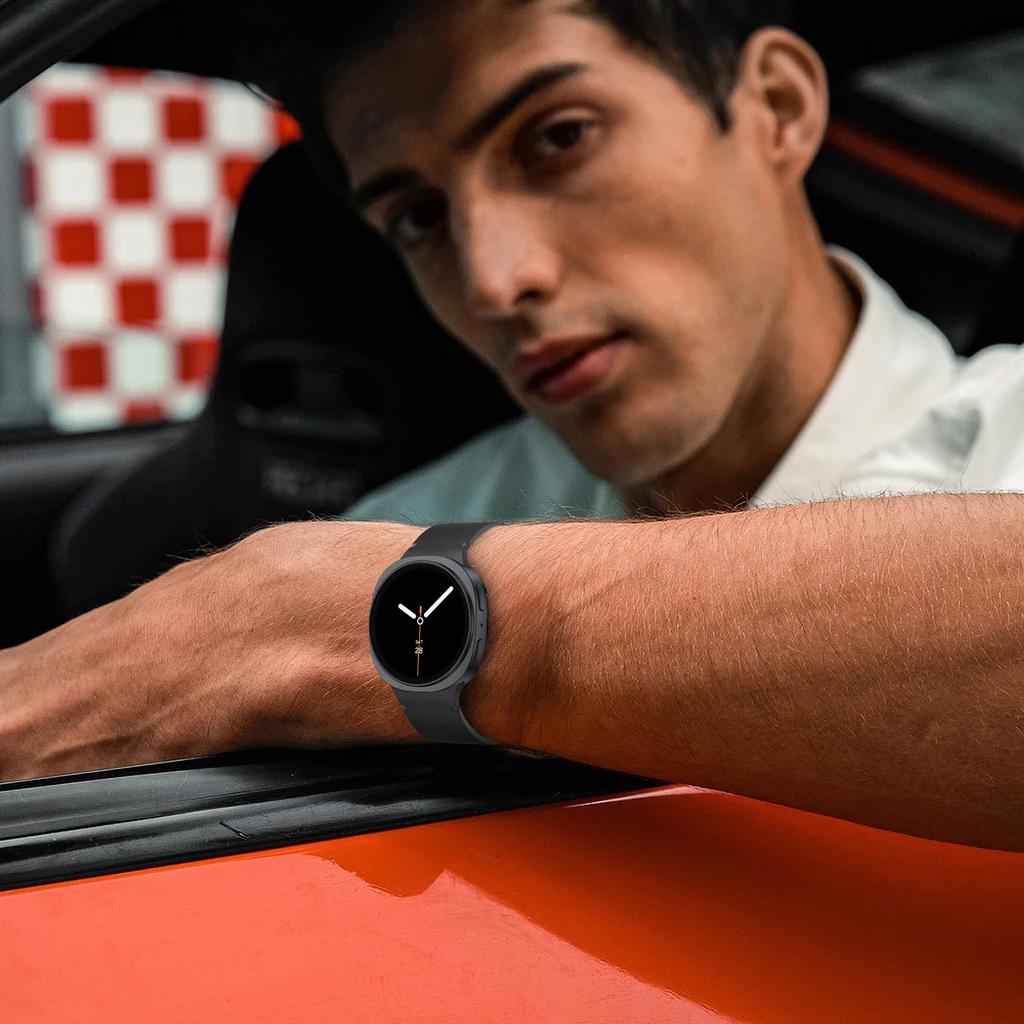 Originální silikonový pro Samsung Galaxy Watch 8/8 classic 40mm 44mm 46mm řemínek Sportovní correa pulseira náramek Galaxy Watch 8 pásek