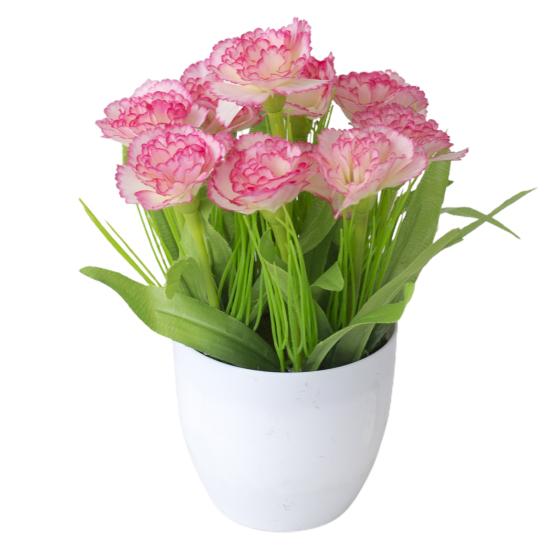 1 Set Artificial Plants Multi-use Handmade Plastic Artificial Plants Display for Garden