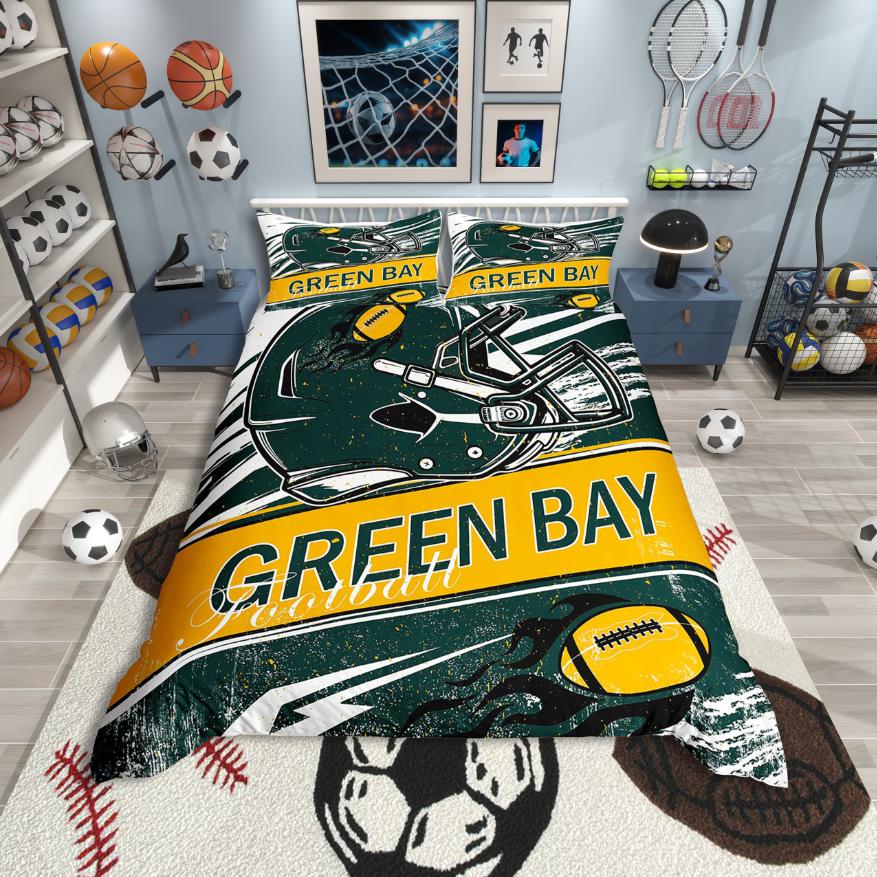 

Comforter Homewish Kids Rugby Game American Football City Bedding Setsports City Bed Set For Boys Teens Comforter (quilt)-EU Single(135*200cm)3pcs